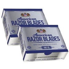 The Shave Factory American Razor Blades - Single Edge Razor Blades - Pack of 2