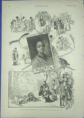 The Mikado Japanese Opera 1885 "Sketches from the Burlesque Opera"