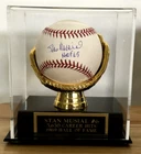 STAN MUSIAL SIGNED AUTOGRAPH "HOF 69" BASEBALL REGGIE JACKSON COA WITH HOLDER