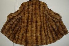Karl Lagerfeld Paris Golden Sable Fur Coat Size 14-16 Free Shipping