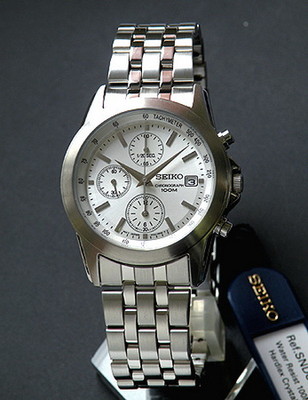 Seiko Chronograph 100m Stainless Steel Men's Watch SNDC05P1 Seiko Chronograph 100m Stainless Steel Men's Watch SNDC05P1