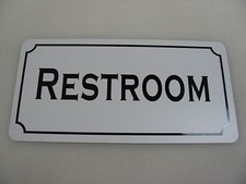 RESTROOM Metal Sign