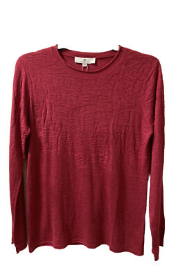 Jean Pierre Klifa Sweater Berry Pink NWT Wool Blend Lightweight Size XL $110