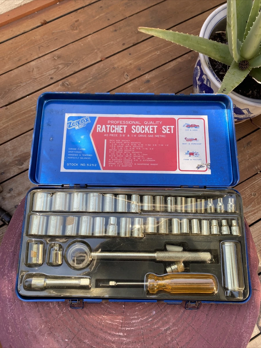 Ratchet socket set 40 pc deals