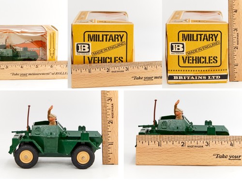 BRITAINS LTD No 9781 British Scout Car Diamant WWII Fahrzeug 1974 Near Mint #V10 - Bild 5 von 23