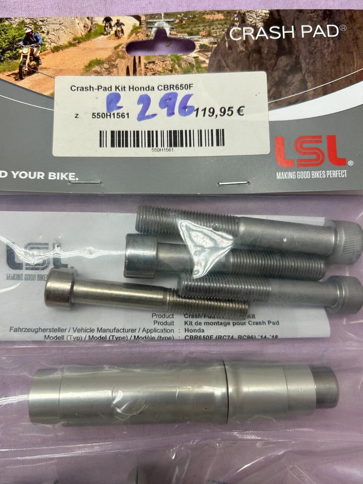 Crash-Pad Kit LSL 550H1561 Honda CBR 650 F 2014, R 2019 R-296 - Bild 2 von 3