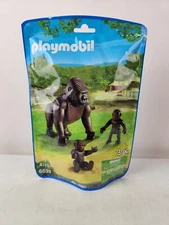 Gorilla Family Playmobil 6639 Babies & Mom New 2014 Made In Germany 