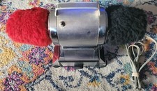 Vintage Dremel Electric Shoe Shine Polisher Buffer Model 80 WITH old creams EUC