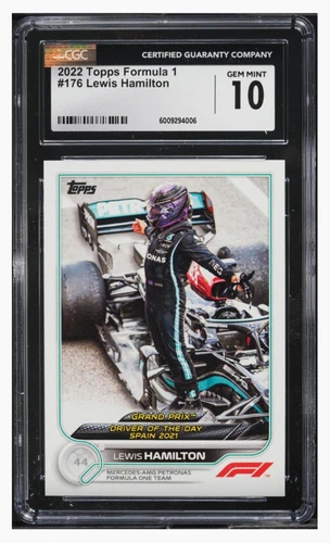2022 ⛽ Topps F1 Lewis Hamilton, #176, CGC-10, Pop/1