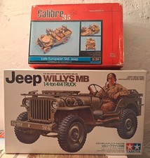 Tamiya 35219 1:35 Jeep Willys + Calibre35 35009 Late European SAS Jeep