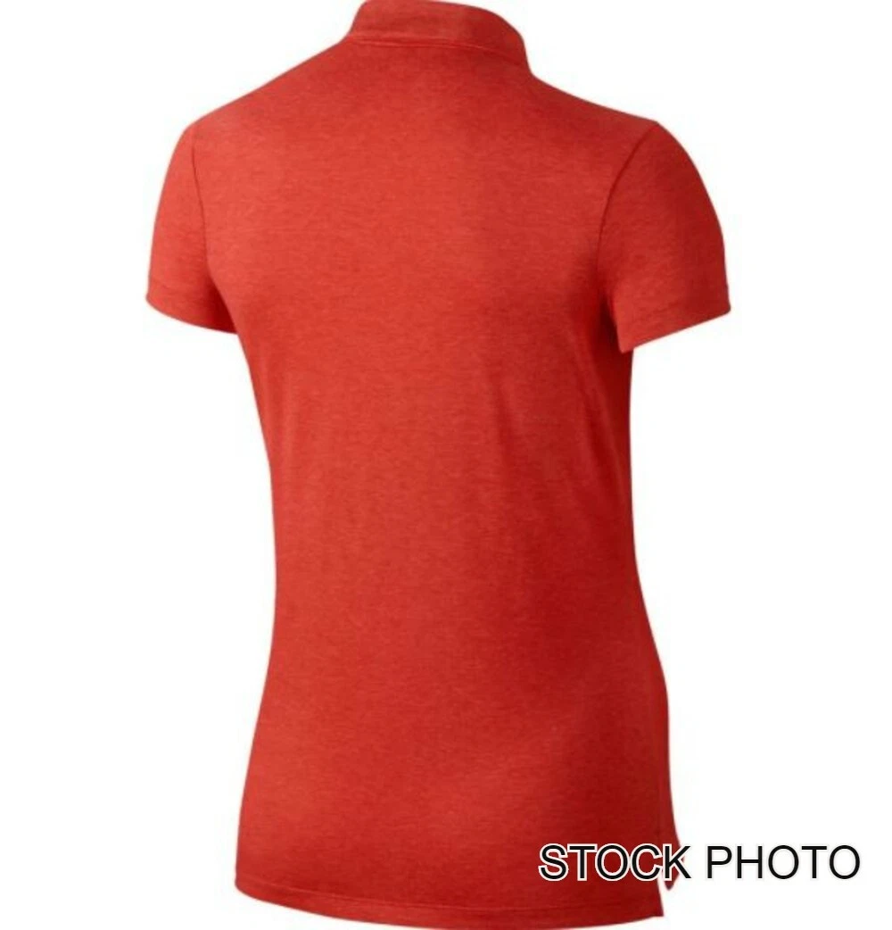 Nike Precision Women s Heather Polo Shirt Light Crimson Large eBay