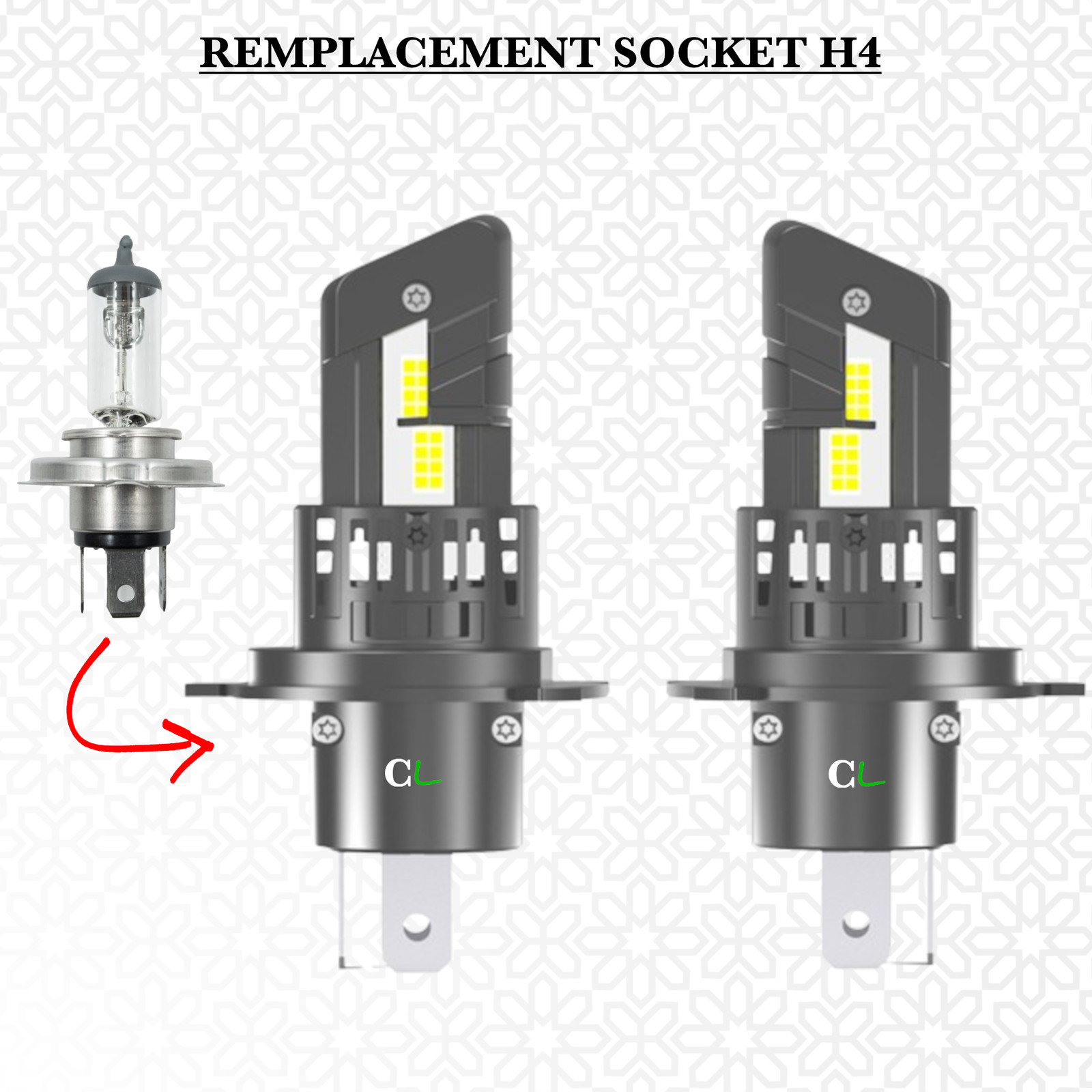Kit ampoule LED Citroen Jumpy pack éclairage blanc pur - 3