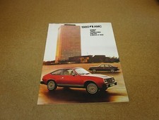 1980 Amc Full Line Eagle Concord Spirit Gt Sales Brochure 24pg Original