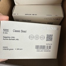 Genuine 6mm Swarovski Crystal 5000 Sparkling Round Jewelry Supply Craft Beads AB