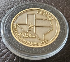 Texas Geocoin Non-trackable Geocaching Pathtag Alt