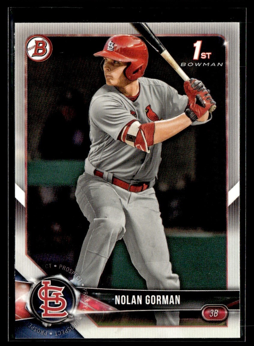 2018 Bowman Draft Nolan Gorman St. Louis Cardinals #BD-117