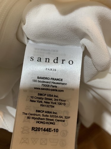 Abito Sandro bianco in ottime condizioni taglia 40. - Foto 4 di 10