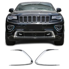 Car Front Fog Light Trim Lamp Bezel Strip For Jeep Grand Cherokee 2014-16 Chrome Car Front Fog Light Trim Lamp Bezel Strip For Jeep Grand Cherokee 2014-16 Chrome