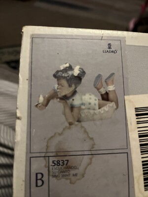 LLADRO 5837 Sing With Me Black Legacy Collection! Retired! Mint! Original Box!