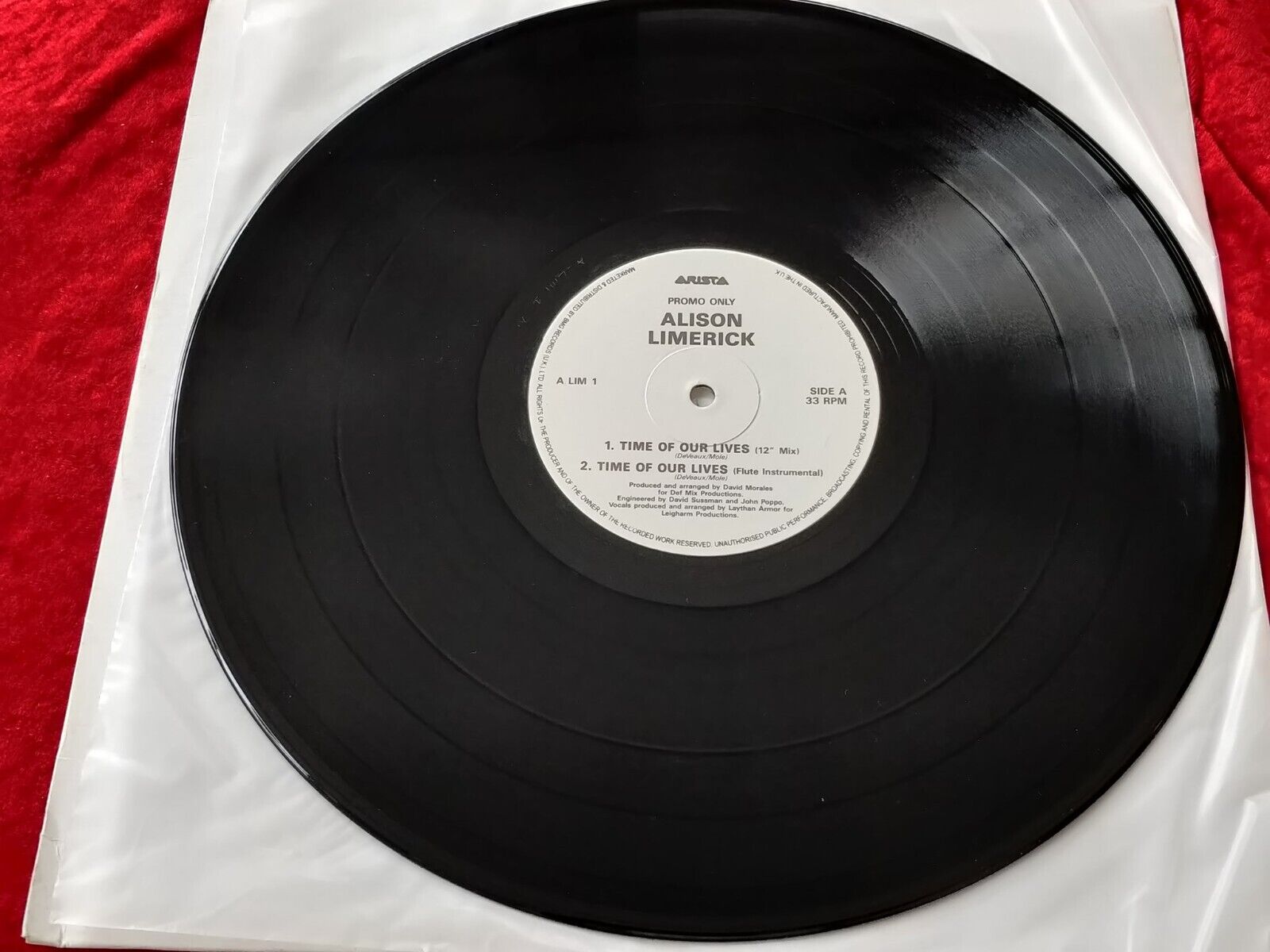 ALISON LIMERICK Time Of Our Lives UK 7-track double promo 12" ARISTA Records