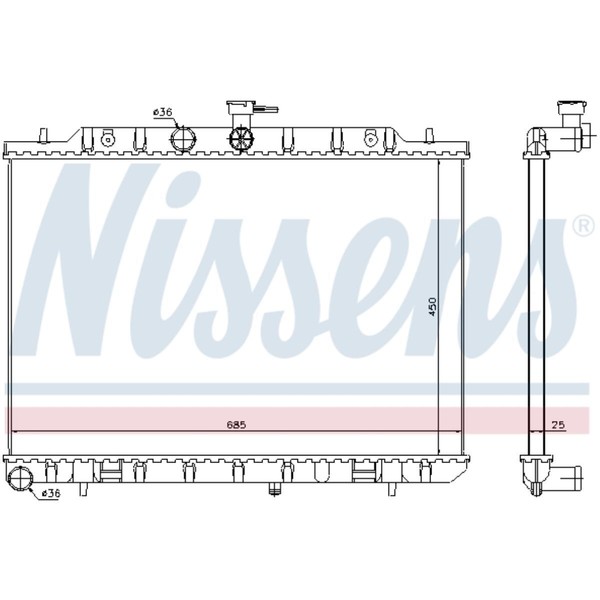 KüHler WasserküHler MotorküHler Passend FüR Nissan X-Trail T31 2.0 Dci-image