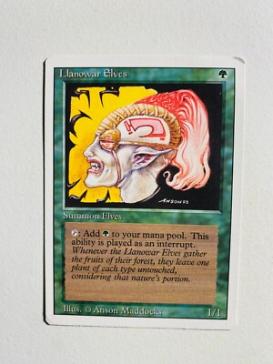 1X MTG MAGIC THE GATHERING LLANOWAR ELVES NM-MT CARD | eBay