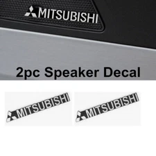 2PC Car Speaker Audio Aluminum Sticker Sound Decorats Decal for   MIVEC