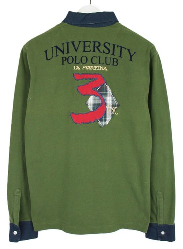 LA MARTINA Buenos Aires Sudadera Para Hombre XL Rugby Camisa Pullover Logo Parches - Imagen 3 de 11