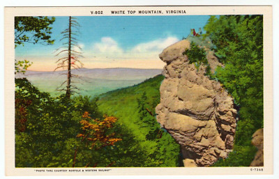 Postcard ''White Top Mountain, Virginia'' Unposted