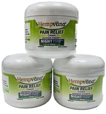 3 hempvana max pain relief cream melatonin 4oz sealed
