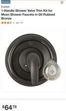 1-Handle Shower Valve Trim Kit for Moen Shower Faucets in Oil axes femme福袋