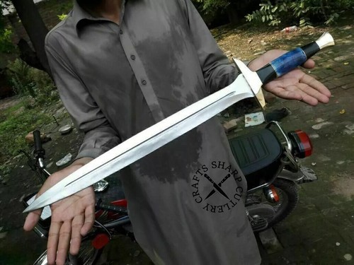 Custom Handmade D2 Stahl Full Tang Kurzschwert, kurzes Wikingerschwert mit Scheide. - Bild 3 von 3