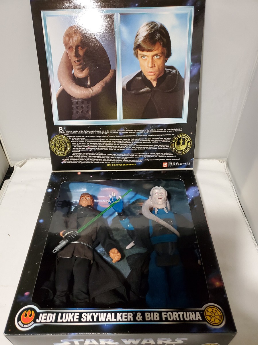 STARS WARS COLLECTOR SERIES JEDI LUKE SKYWALKER & BIB FORTUNA