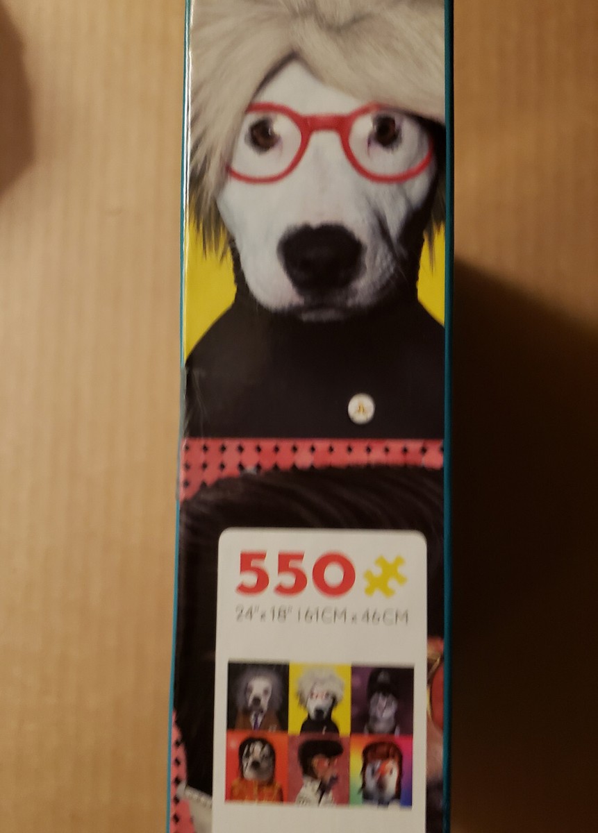 PETS ROCK 550 PIECE CANINE JIGSAW PUZZLE ELVIS MICHAEL JACKSON