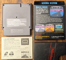 Sammlerzustand ! MACH RIDER - Small Box Nintendo NES Spiel Entertainment System