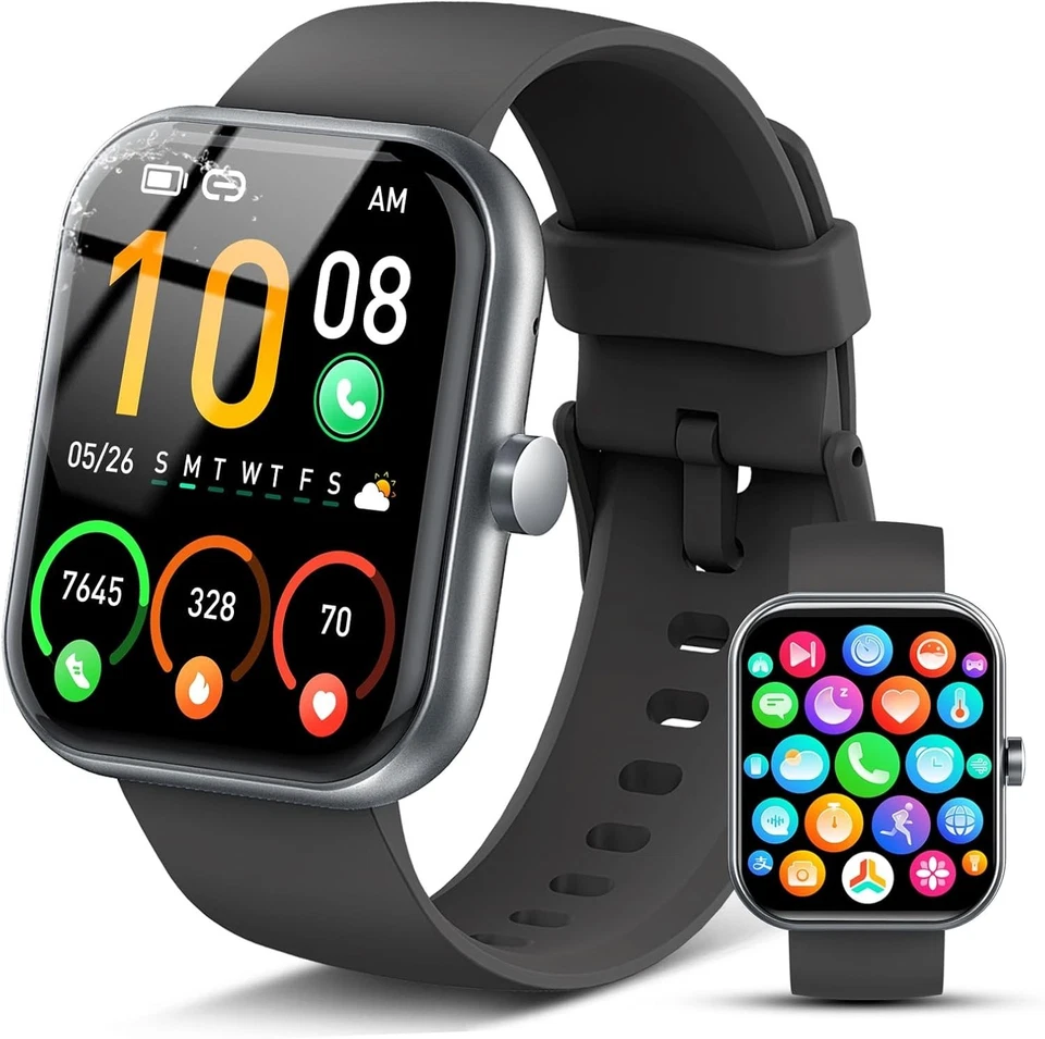 Coucur Y66: Montre Connectée Étanche , 100+ Modes Sportifs, Appels Bluetooth - Photo 2/2