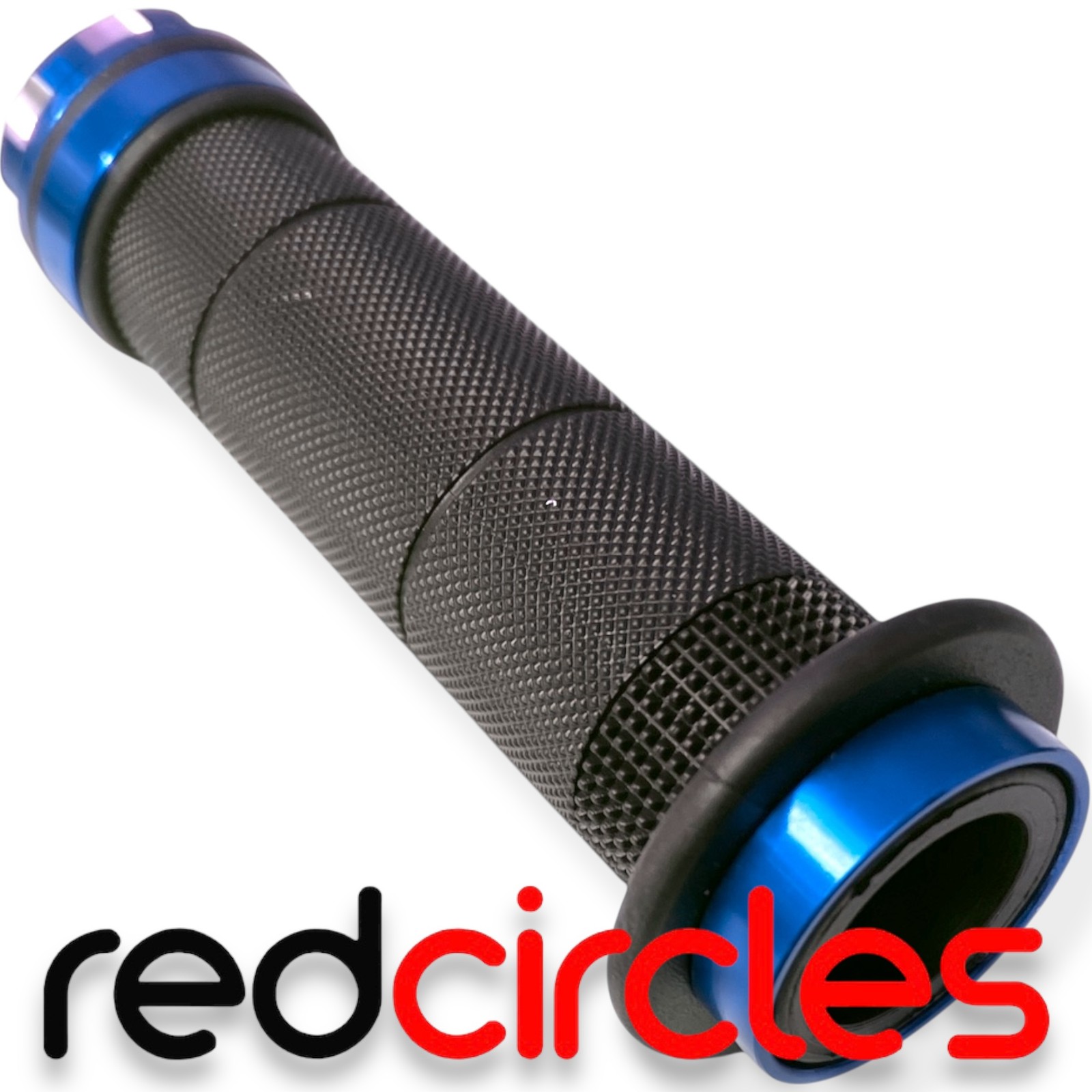 BLUE ATV QUAD BIKE DIAMOND GRIPS & BAR ENDS 50c 70cc 90cc 110cc 150cc 200cc