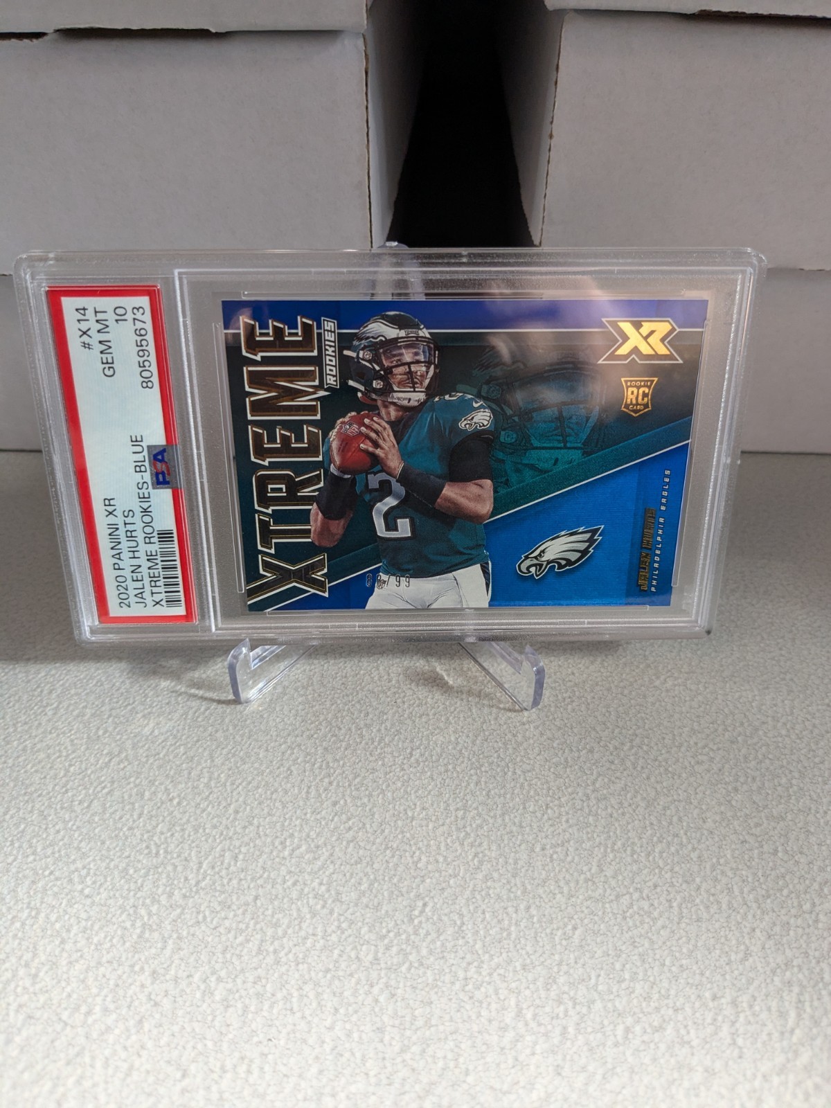 Jalen Hurts Panini XR Xtreme Rookies #X14 Blue