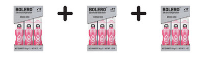 3 x Bolero Sticks (12x3g) Rose (137,96 EUR/kg)