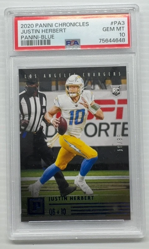 Justin Herbert Panini Chronicles Panini #PA3 Blue