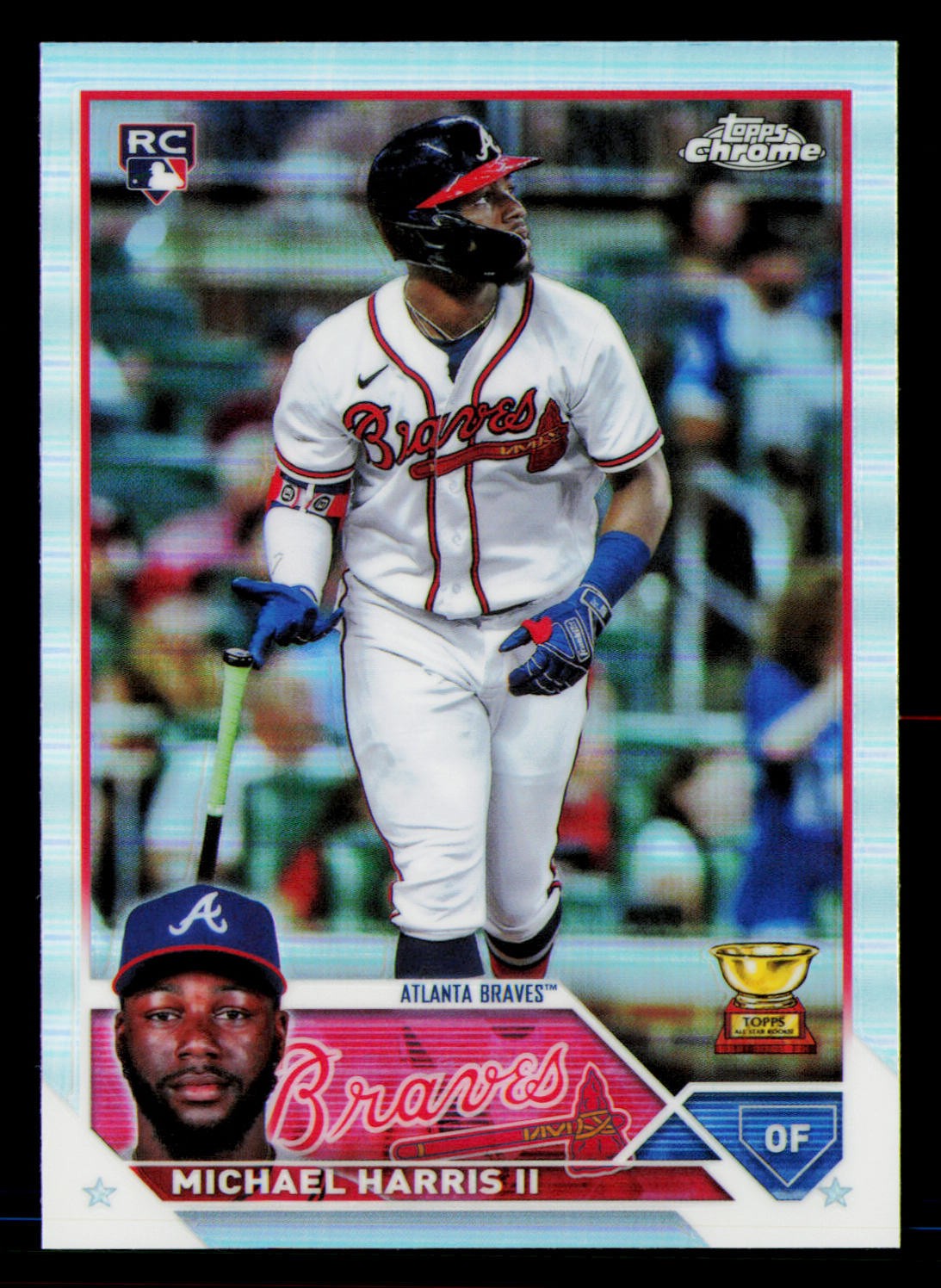 Michael Harris II 2023 Topps Chrome Prism Refractors #79 Atlanta Braves