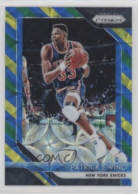 2018-19 Panini Prizm Choice Blue Yellow & Green Patrick Ewing #105 HOF 5l1