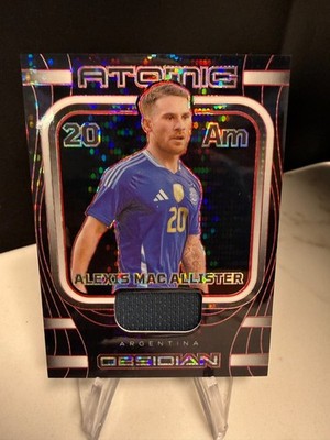 2023-2024 Panini Obsidian #AM-AMA Alexis Mac Allister ATOMIC /49 Etch Red Pulsar