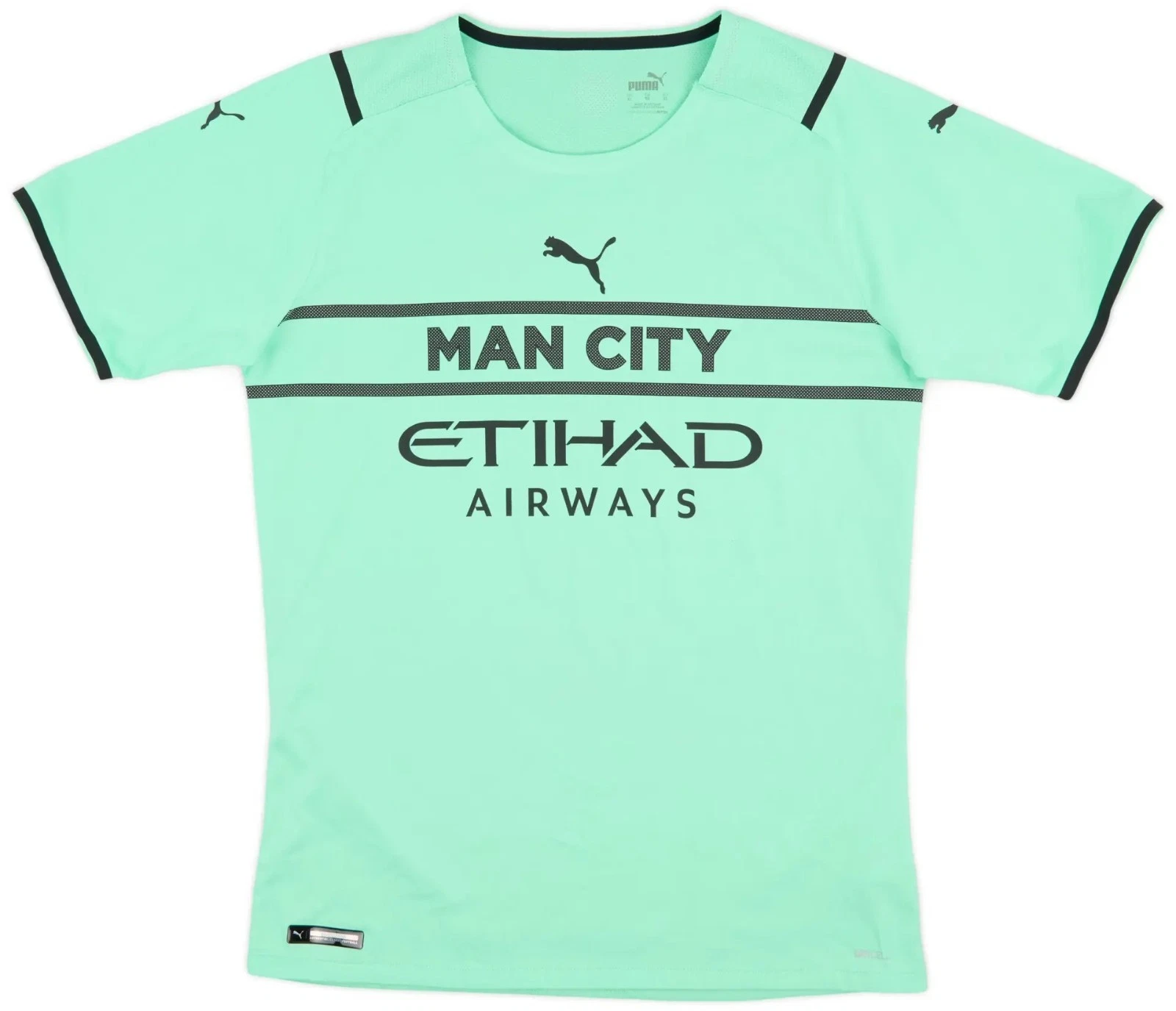 Puma Mens 2021-22 Manchester City Player Issue Gk S/S Shirt /Green/ RRP £109.99