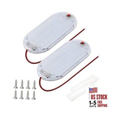 2PCS 12V RV Interior LED Dome Light, 3 Color Cold Warm Natural Light Ultra