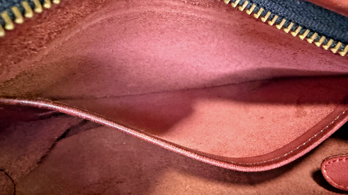 Vintage Coach Crescent Hobo Crossbody Y2K Burgundy Leather Made USA Zip Bag - Picture 7 of 7