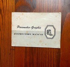 Graflex Pacemaker Graphic Original Instruction Manual Vintage