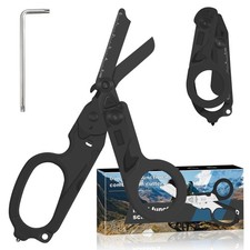 6 in 1 Multifunctional Combination Tool, Folding Retractable Emergency Shears...