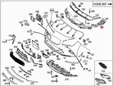 Genuine MERCEDES C117 X117 CLA Coupe C117 Side stability 1178856300