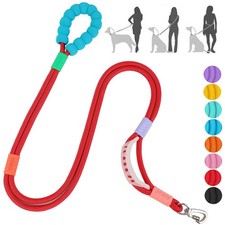 Dog Leash,5 FT Heavy Duty Dog Training Leash,Double Handle Comfortable Padded...